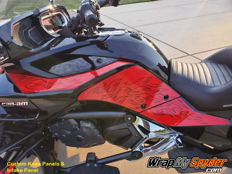 Can-am Spyder-F3-Torch-Knee-Panel-kit-along-with-Torch-Intake-Panel