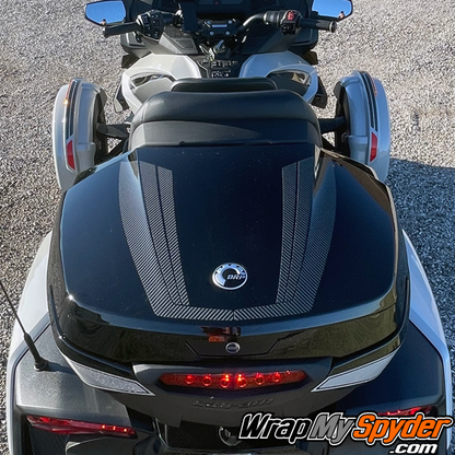 Can-am Spyder-RT-Tri-WingTop-Case-Stripe-kit-gloss-digital-carbon-fiber