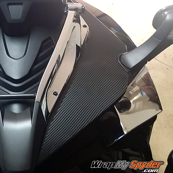 F3 Spyder-textured-carbon-fiber-mirror panels