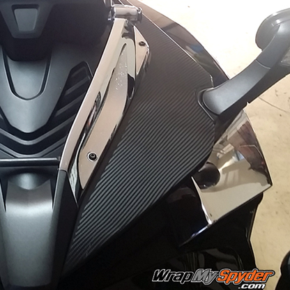 F3 Spyder-textured-carbon-fiber-mirror panels