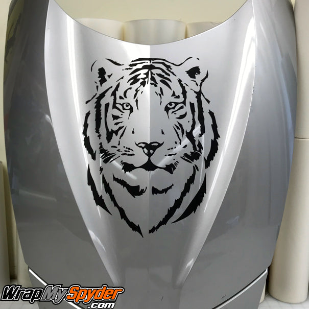BRP Can-am Spyder Tiger-head-decal kit. for all model Spyders.