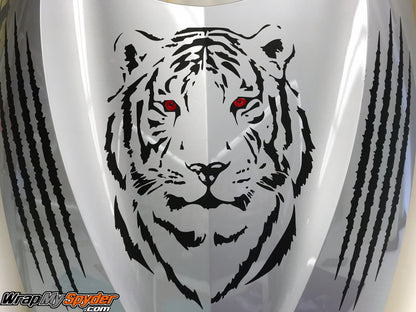 Can-am Spyder Tiger-head-decal kit. for all model Spyders.