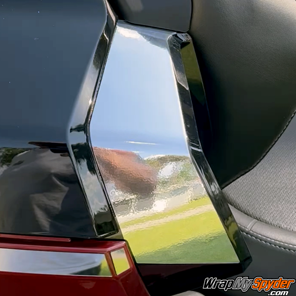 Top-Case-Speaker-Insert-in-Chrome-wrap-for-Spyder-F3-Limited-and-RT-Limited-models