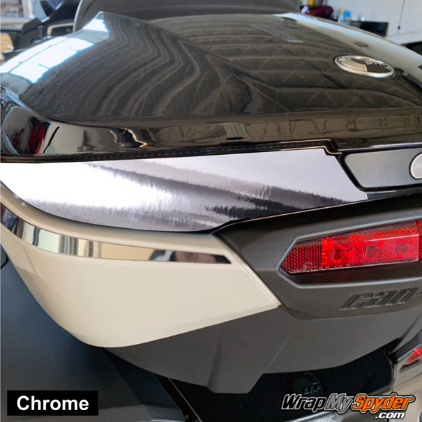 Can-am Spyder Tour Pack Top Case chrome handle insert