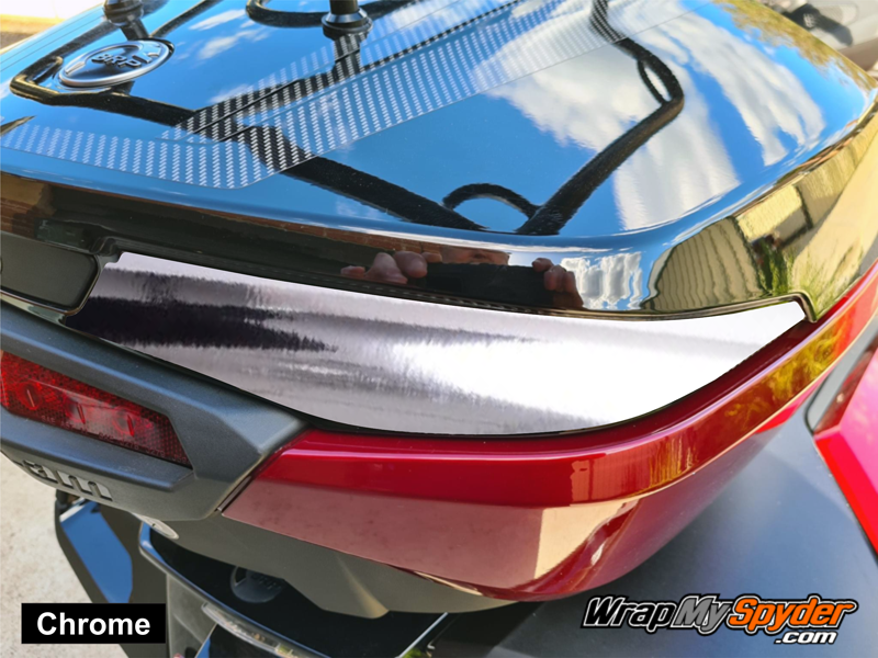 Can-am Spyder F3 Limited RT Limited Top Case handle insert chrome finish