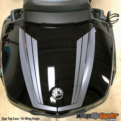 BRP Can-am Spyder F3 Limited - 2020 RT Limited Tour Top Case Tri-Wing Stripe