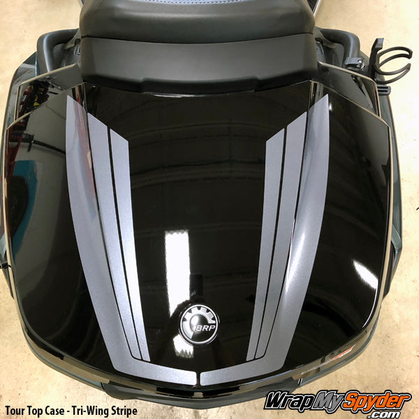 BRP Can-am Spyder F3 Limited - 2020 RT Limited Tour Top Case Tri-Wing Stripe
