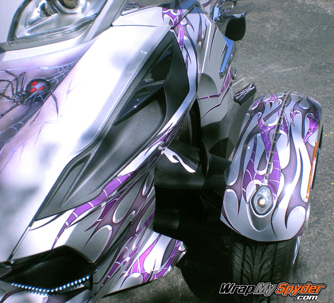 Purple Tribal Flames Graphics Kit