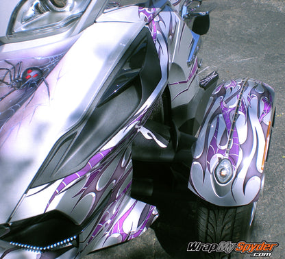 Purple Tribal Flames Graphics Kit