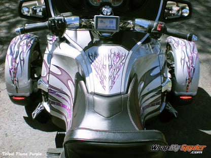 Purple Tribal Flame Graphics Kit