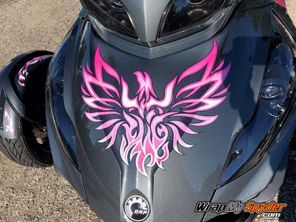 Tribal-Pink-Fire-frunk with Sparkle glitter