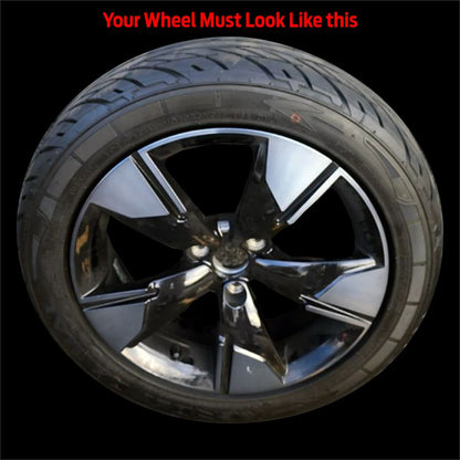 Your F3 Wheel must look like this. Wheel comes Black with Machined finish or all Black.