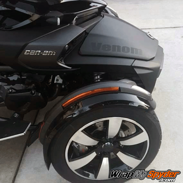 Venom-Frunk-decal textured carbon fiber Black