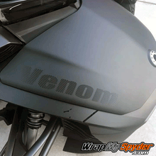 Venom-Frunk-decal textured carbon fiber Black