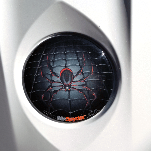 BRP emblem-cover Black-Red