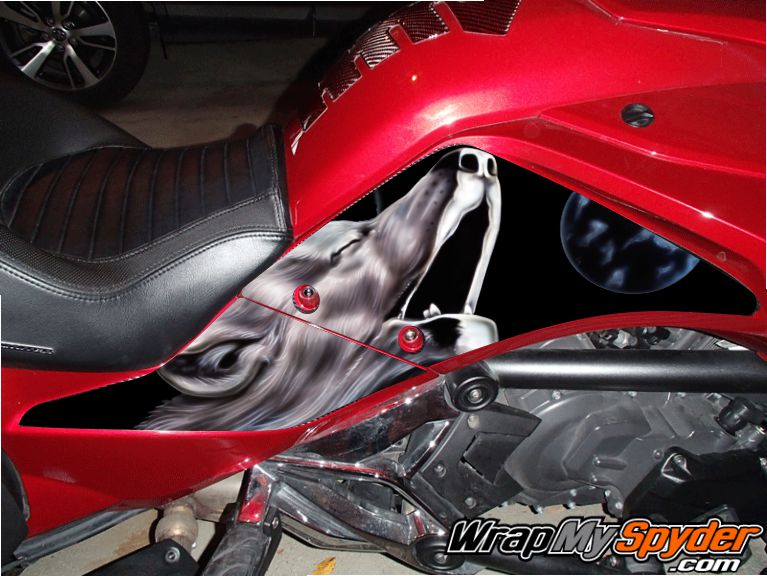 BRP Can-am Spyder F3 WOLF-Alpha-Dog knee panel kit