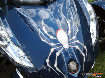 White - Red Bellerdine Spider Decal
