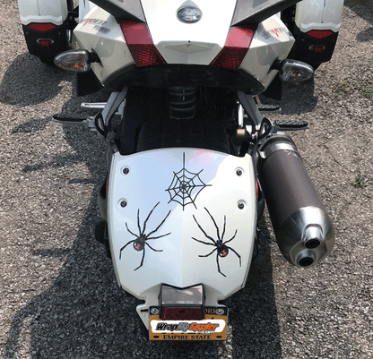 3D Widow Maker Spiders & Webs Decal Set