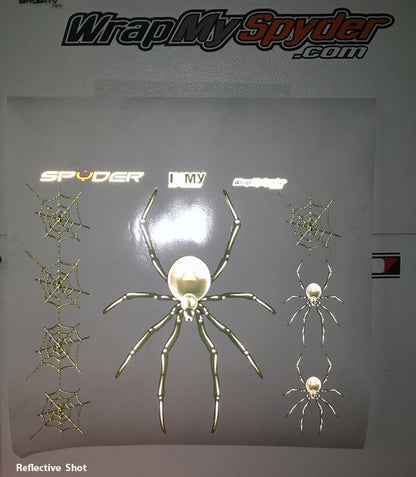 3D Widow Maker Spiders & Webs Decal Set