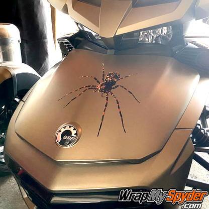 Can-am Spider decal kit of a Wolf-Spider mounted on a Spyder F3