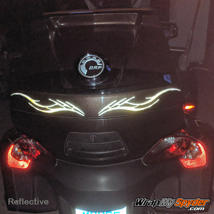 Barbwire-lightning Yellow Reflective Spyder RT graphics kit.