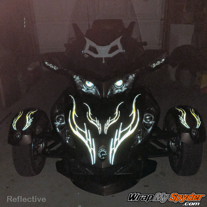 Barbwire-lightning Yellow Reflective