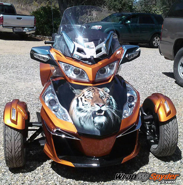 Yellow Tiger Frunk wrap for all model spyders