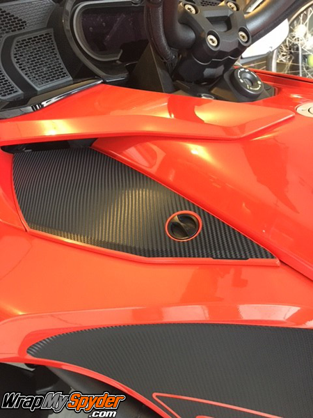 access-panel service panel for can-am Spyder F3 textured carbon fiber black