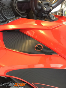 access-panel service panel for can-am Spyder F3 textured carbon fiber black