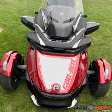 2020+-Can-am-Spyder-RT-can-am-cutout-w-outline-frunk-racing-stripe. Text is cutout to allow the color of your bike to show through.