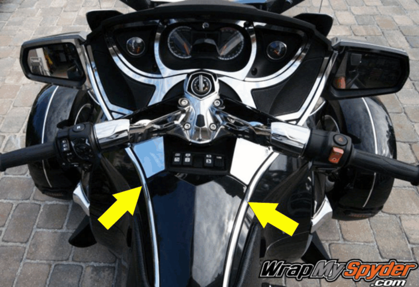 chrome accent-trim for RT Spyder