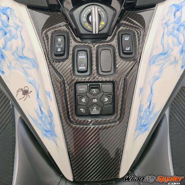 BRP Can-am Spyder RT/RT Limited real carbon fiber Control panel - Switch panel together