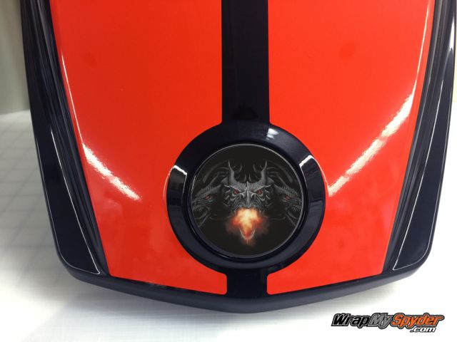 Dragon Fire BRP Can-am Spyder Emblem covers decal