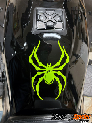 spider-decal-Bellerdine-Spider-Small-Vinyl-cut-in-Lime-Green