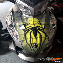 BRP Can-am Spyder full frunk wrap spidy-on-web-Yellow