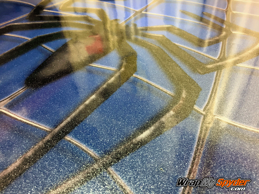 spidy-on-web-blue-sparkle-glitter