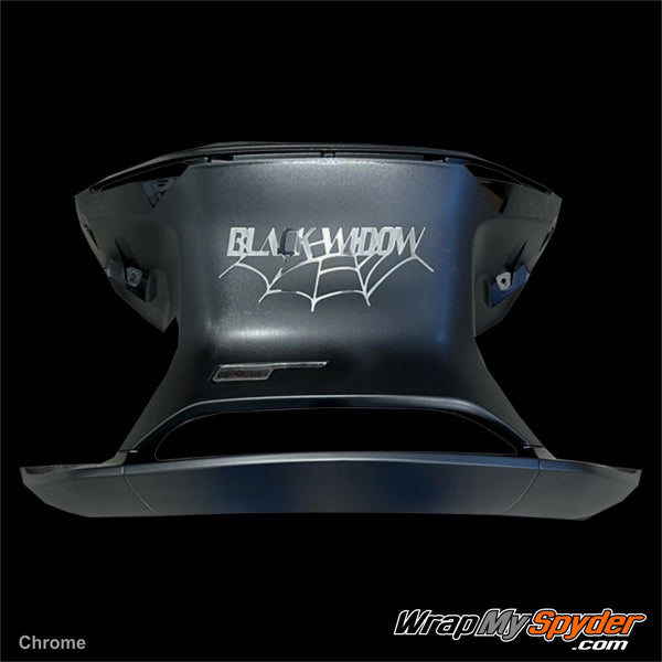 Black widow chrome emblem for can-am Spyder