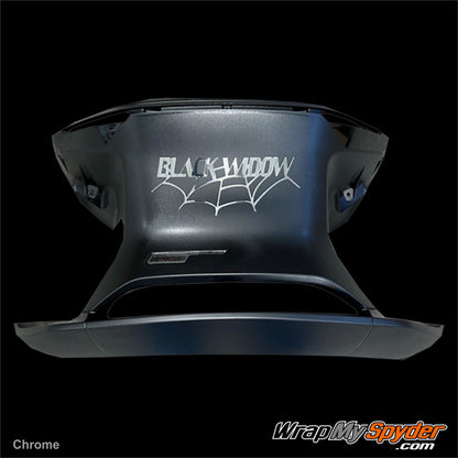 Black widow chrome emblem for can-am Spyder
