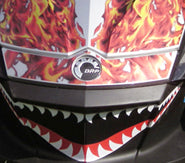 Frunk Decal Kit - Hot Black Flame