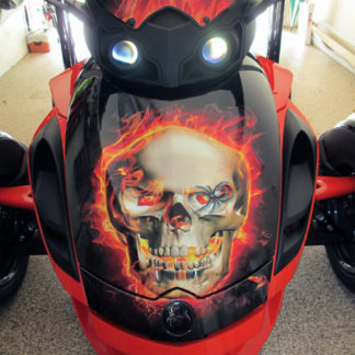 Flaming Skull