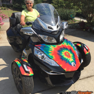 Tie Dye Can am Spyder RT wrap for frunk and fenders