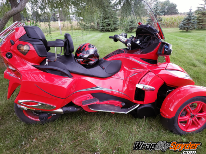 Can-am Spyder RT custom graphics kit Wind 108 Gray tone