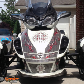 Ghost 104 Red Honey Comb Spyder ST partial wrap