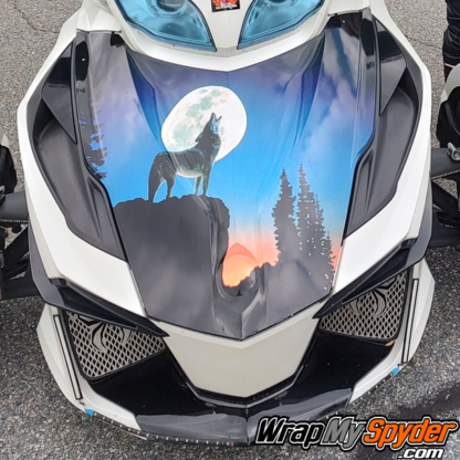 Wolf-Cry-vinyl-frunk-wrap-for-can-am-Spyder-motorcycles-all-models