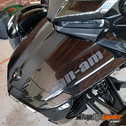 BRP Can-am Spyder F3-GT-Racing-Stripe-w-Can-am-Text-Textured-Carbon-Fiber-Black