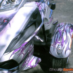 Purple Tribal Flames Graphics Kit
