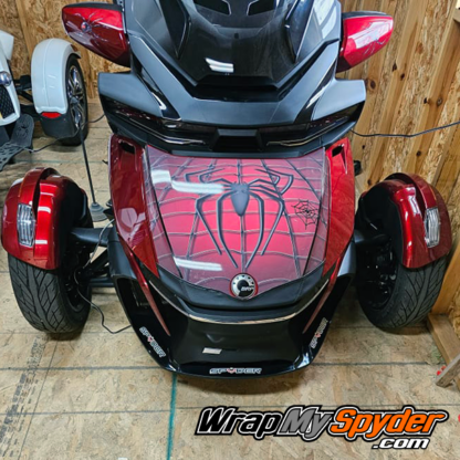 2020-to-current-Can-am-Spyder-RT-RT-Limited-Frunk-wrap-Spidy-on-web-red