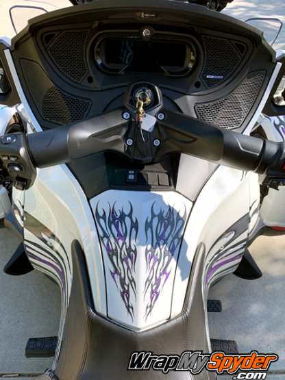 Purple-Tribal-Flames-Spyder-RT-glove-box