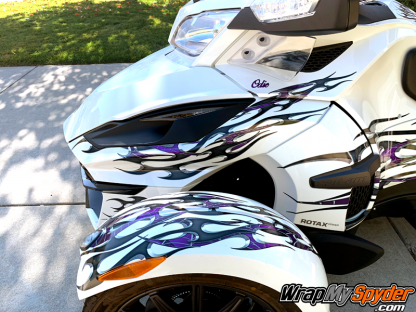 Purple-Tribal-Flames-classic-style-fenders-side-view