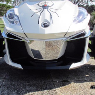 Chrome air dam insert for Spyder RT